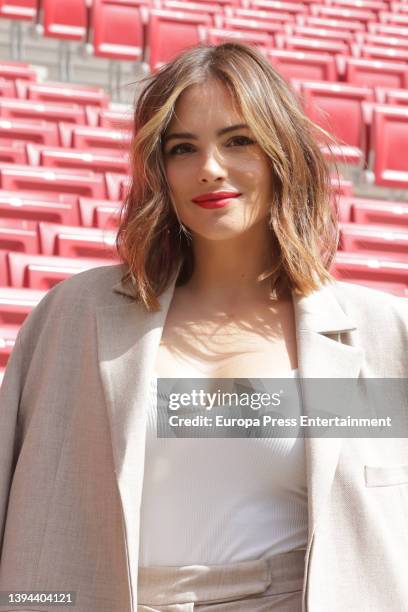 Andrea Duro during the LaLiga Ambassadors vs. Platinum Awards charity match held at the Wanda Metropolitano on April 29 in Madrid, Spain.