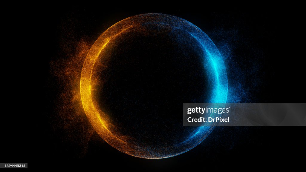 Glowing Futuristic Plasma Circle / Globe