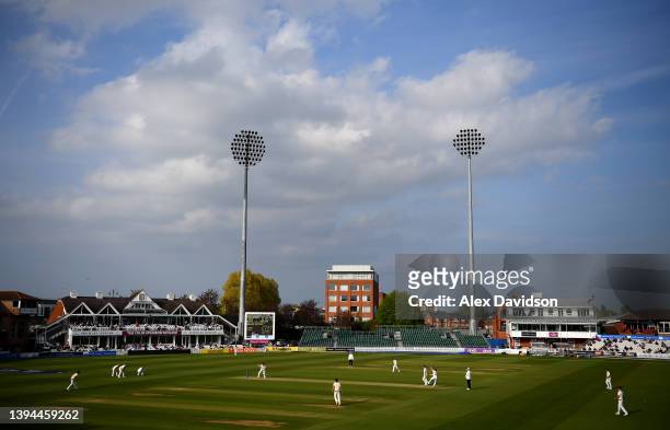 General view of play during Day Two of the LV= Insurance County Championship match between Somerset and Warwickshire at The Cooper Associates County...