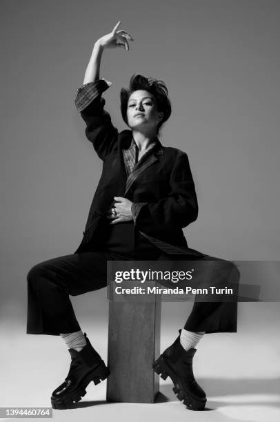 Actress Alia Shawkat is photographed for EMMY Magazine on November 8, 2021 in Los Angeles, California.