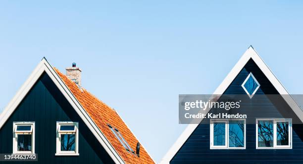 pointed houses in the netherlands - house rental stock pictures, royalty-free photos & images