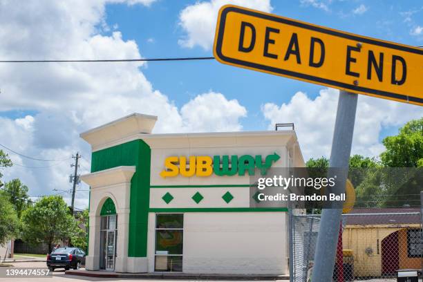 Subway fast-food restaurant is seen on April 29, 2022 in Houston, Texas. The fast-food chain closed over 1,000 stores last year and reportedly has...