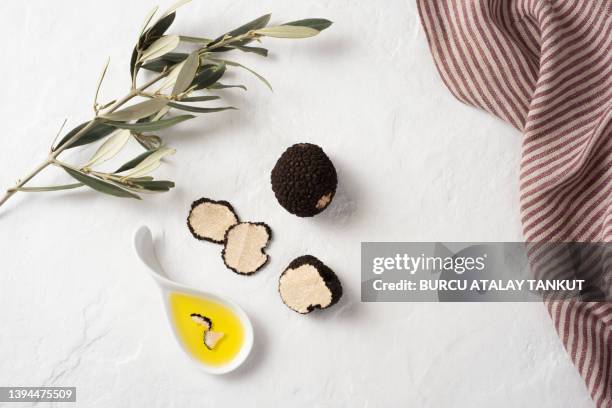 black truffle oil - truffles stock pictures, royalty-free photos & images