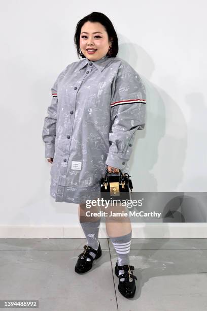 Naomi Watanabe attends the Thom Browne Fall 2022 runway show on April 29, 2022 in New York City.