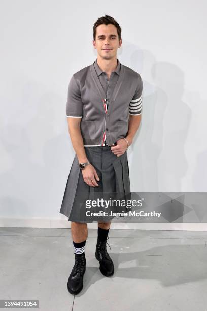 Antoni Porowski attends the Thom Browne Fall 2022 runway show on April 29, 2022 in New York City.
