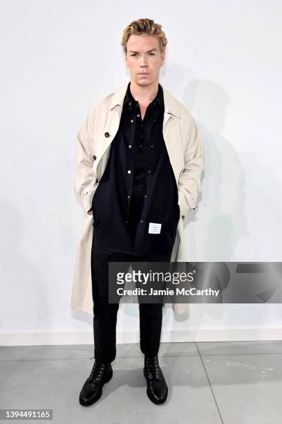 Will Poulter attends the Thom Browne Fall 2022 runway show on April 29, 2022 in New York City.