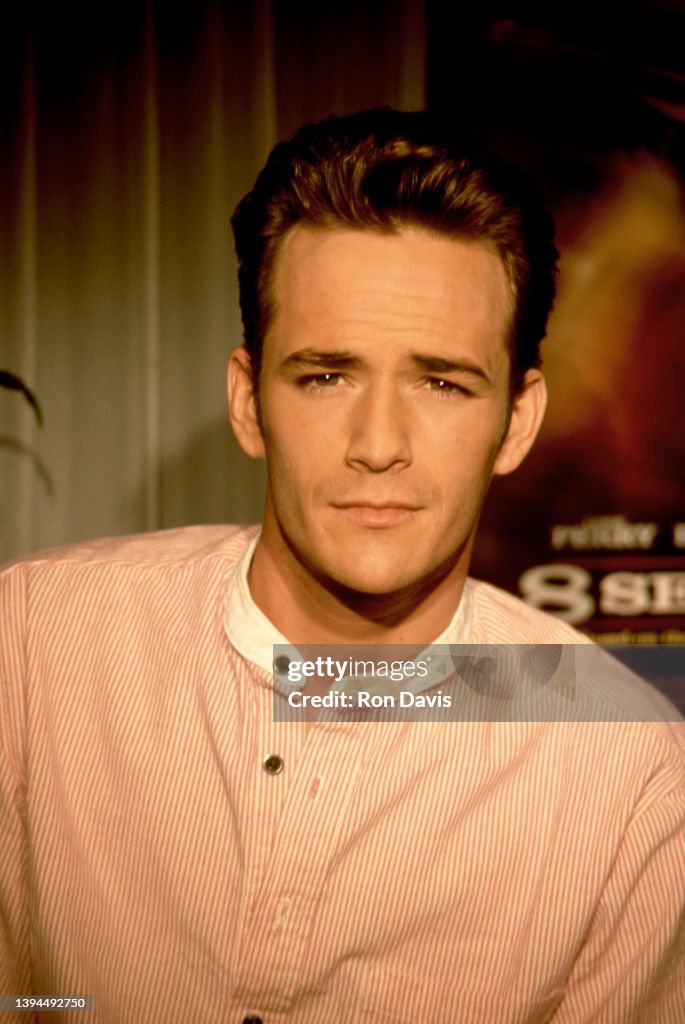 Luke Perry Reebok American actor Luke Perry , poses for a portrait during an interview ...