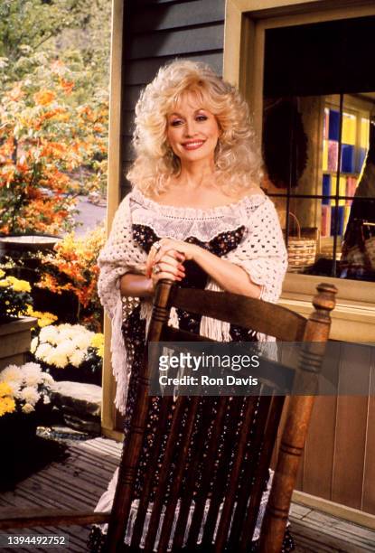 American singer-songwriter, actress, and businesswoman Dolly Parton, poses for a portrait circa 1995 at Dollywood in Pigeon Forge, Tennessee.