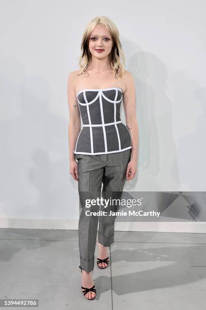 Maisie Williams attends the Thom Browne Fall 2022 runway show on April 29, 2022 in New York City.