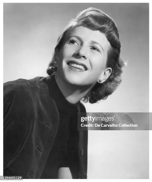 Actress Julie Harris in a publicity shot from 1952, United States.