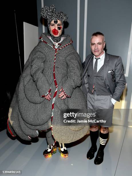 Jordan Roth and Thom Browne attend the Thom Browne Fall 2022 runway show on April 29, 2022 in New York City.