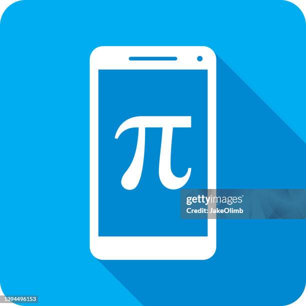 pi smartphone symbol silhouette - pi stock-grafiken, -clipart, -cartoons und -symbole