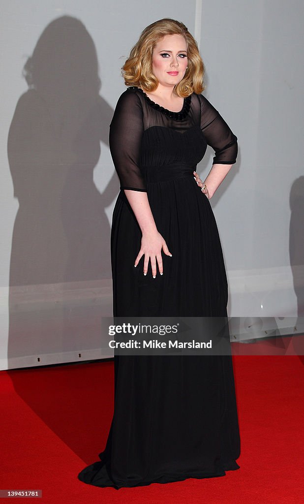 The BRIT Awards 2012 - Arrivals