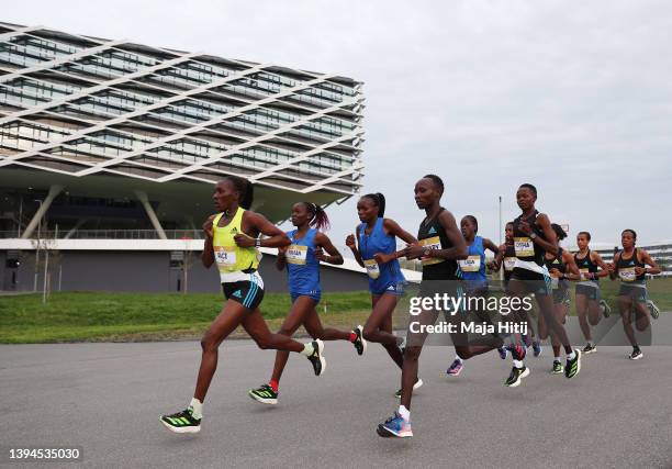 General view as Athletes compete during the Women's 21K Race. World class road runners compete at the second annual adidas’ ADIZERO: Road to Records,...