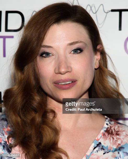 Actress Amanda Jaros attends the Los Angeles premiere of "The Sound Of Violet" at Regal Sherman Oaks Galleria on April 29, 2022 in Sherman Oaks,...