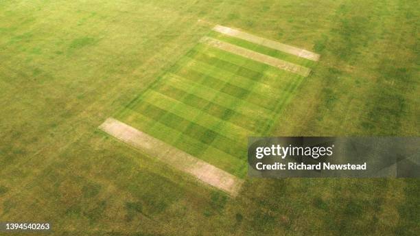 cricket field - cricket pitch stock pictures, royalty-free photos & images