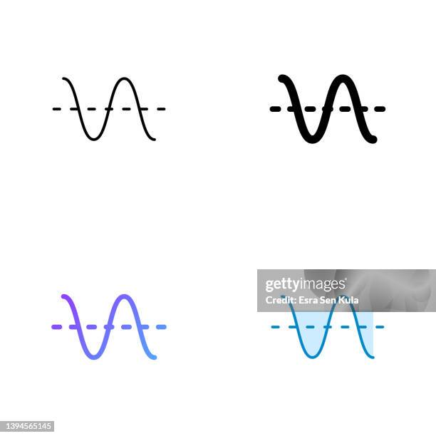 volatility icon design in four style with editable stroke. line, solid, flat line and color gradient line. suitable for web page, mobile app, ui, ux and gui design. - cryptocurrency volatility stock illustrations