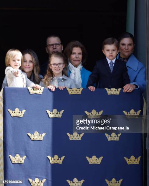 Queen Silvia of Sweden, Princess Sofia of Sweden, Prince Gabriel of Sweden, Crown Princess Victoria of Sweden, Princess Estelle of Sweden, Prince...