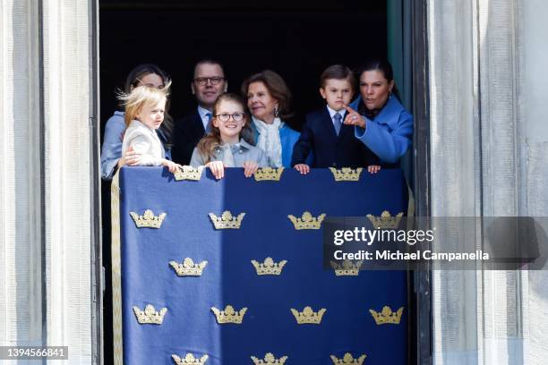 Queen Silvia of Sweden, Princess Sofia of Sweden, Prince Gabriel of Sweden, Crown Princess Victoria of Sweden, Princess Estelle of Sweden, Prince...