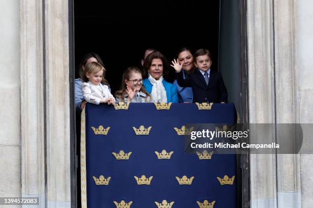 Queen Silvia of Sweden, Princess Sofia of Sweden, Prince Gabriel of Sweden, Crown Princess Victoria of Sweden, Princess Estelle of Sweden, Prince...