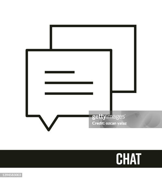 communication line icon concept. chat line icon design. - answering machine stock illustrations