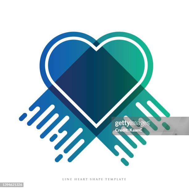 halftone lines heart shape concept vector illustration. love concept rounded lines halftone vector illustration - nyc pride stock illustrations