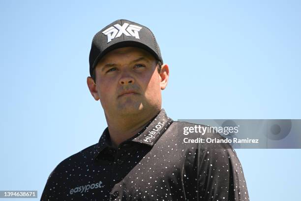 Patrick Reed of United States looks on on the third hole during the third round of the Mexico Open at Vidanta on April 30, 2022 in Puerto Vallarta,...