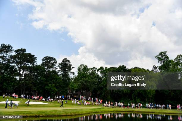 General view of the third hole during the second round of the Insperity Invitational at The Woodlands Golf Club on April 30, 2022 in The Woodlands,...