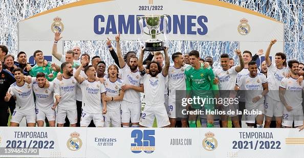 Real Madrid Celebrate Winning La Liga Santander Real Madrid Celebrate Winning La Liga Santander