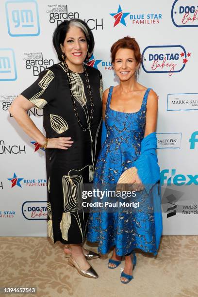 Tammy Haddad and Stephanie Ruhle attend the 27th Annual White House Correspondents' Weekend Garden Brunch on April 30, 2022 in Washington, DC.