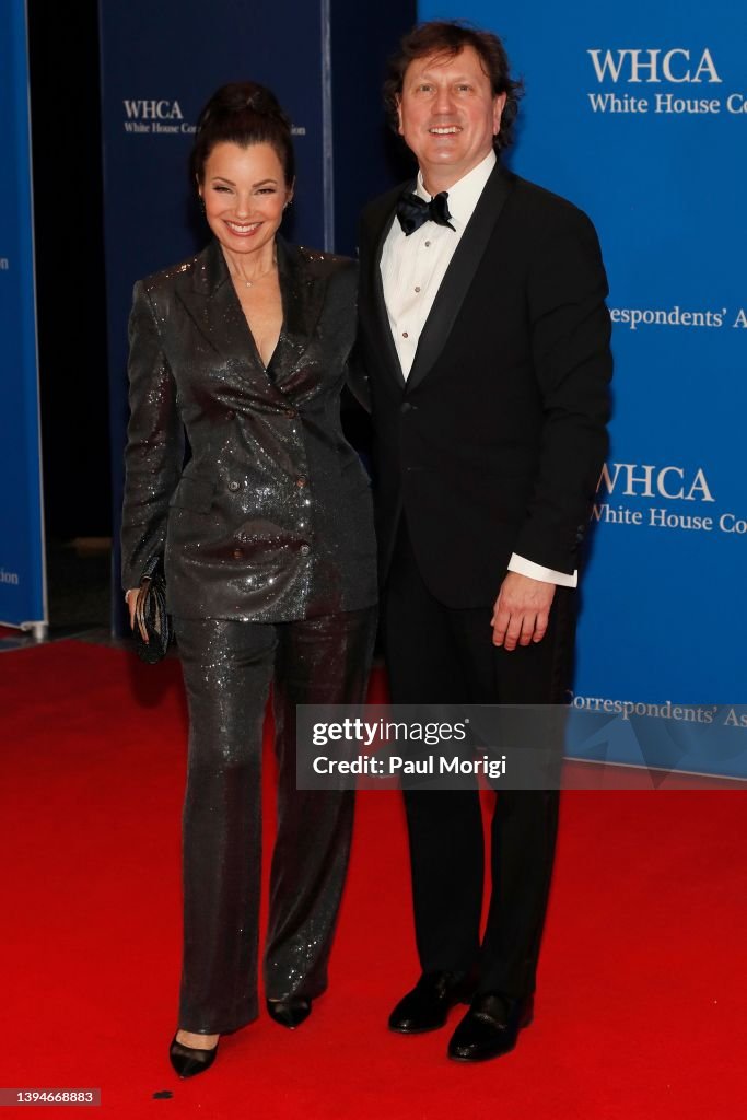 Fran Drescher and Erik V. Huey attends the 2022 White House... News