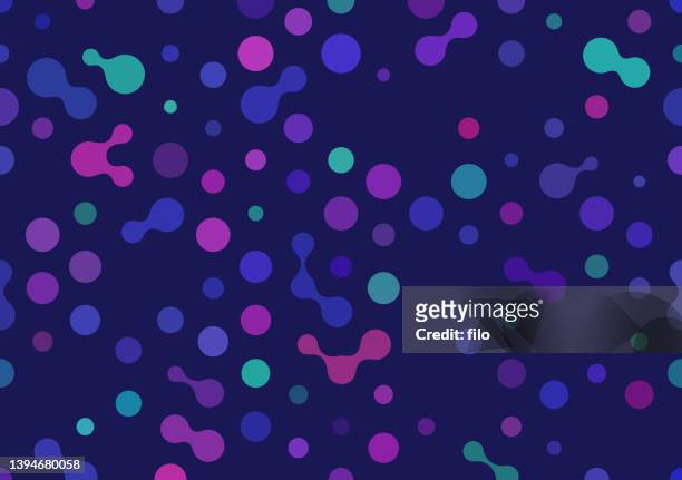 molecule atom science research abstract background - cell division stock illustrations