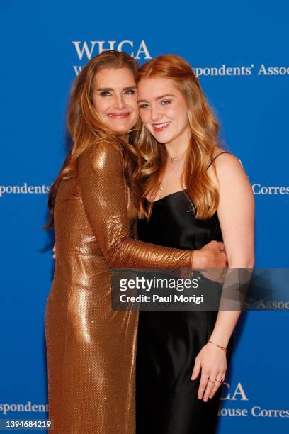 Brooke Shields and Rowan Francis Henchy attend the 2022 White House Correspondents' Association Dinner at Washington Hilton on April 30, 2022 in...