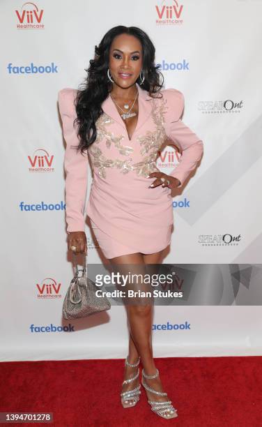 Vivica A. Fox attends Speakout INC's Inaugural "I AM Awards" at Hamilton Hotel on April 30, 2022 in Washington, DC.