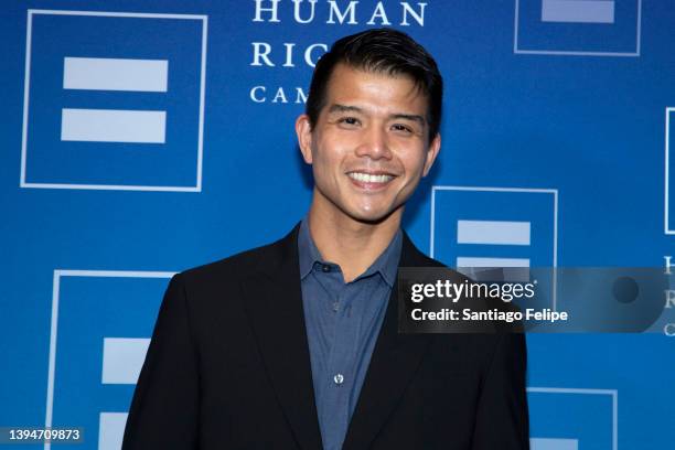 Telly Leung attends the Human Rights Campaign 2022 Greater New York Dinner at New York Marriott Marquis Hotel on April 30, 2022 in New York City.