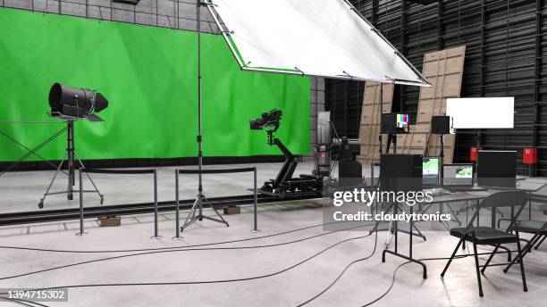 modernes filmset - television set stock-fotos und bilder