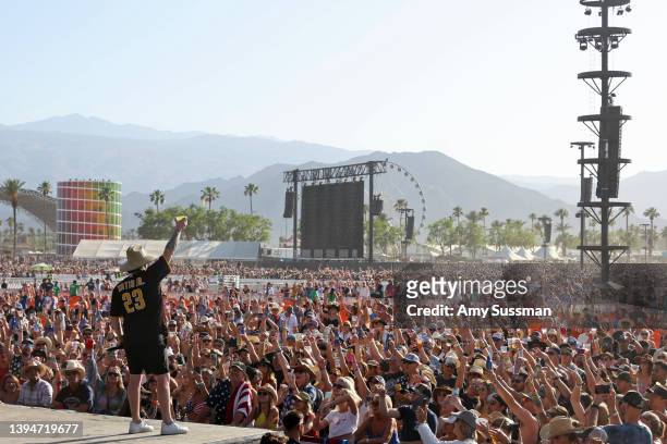 Performs onstage during Day 2 of the 2022 Stagecoach Festival at the Empire Polo Field on April 30, 2022 in Indio, California.