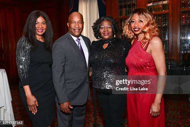 Family members of George Floyd Angela Harrison, Dwayne Robinson, Mahalia Jones and Paris Stevens attend the PGA Works Beyond The Green at Union...