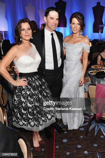 Actors Marcia Gay Harden, Thomas Gibson, and Kate Beckinsale attend the 14th Annual Costume Designers Guild Awards With Presenting Sponsor Lacoste...