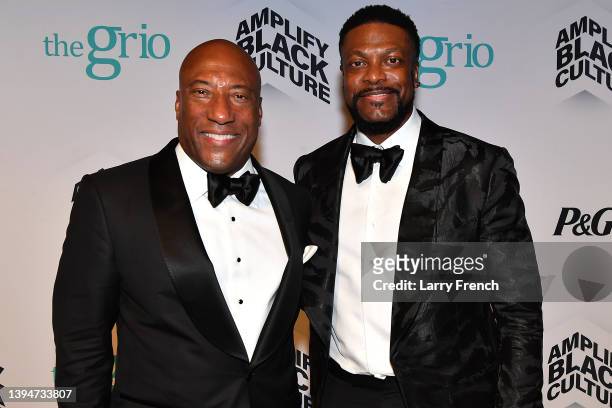 Byron Allen, founder, Chairman and CEO of the Allen Media Group and comedian Chris Tucker appear at the National Museum of African American History &...