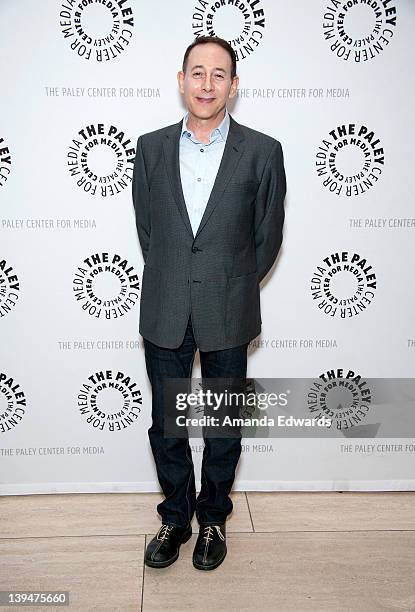 Actor Paul Reubens arrives at The Paley Center for Media Presents A Centennial Salute To Spike Jones: The Godfather Of Musical Mayhem at The Paley...