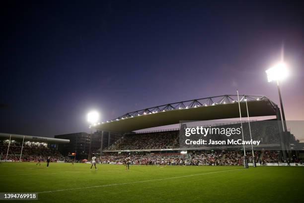 General view during the round eight NRL match between the St George Illawarra Dragons and the Wests Tigers at WIN Stadium on May 01, 2022 in...