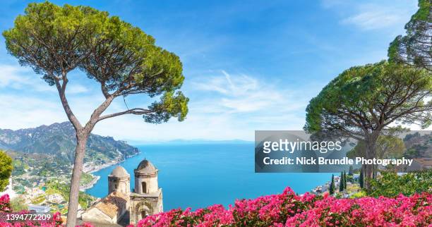 ravello, italy. - gulf of naples stock pictures, royalty-free photos & images
