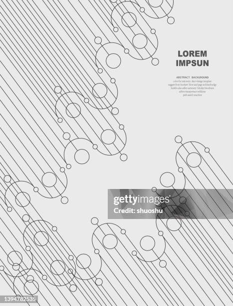 abstract black and white circle curve line sketch texture pattern background for design - electron stock illustrations