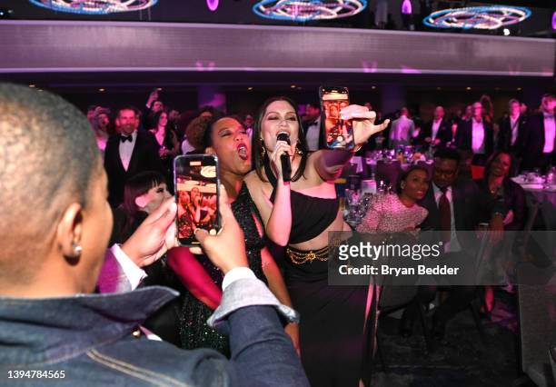 Jessie J performs during the Human Rights Campaign 2022 Greater New York Dinner at Marriott Marquis Times Square on April 30, 2022 in New York City.