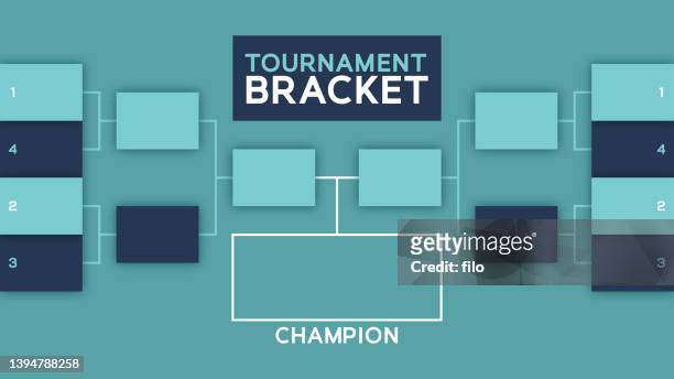 sports championship playoff bracket - sports team stock illustrations