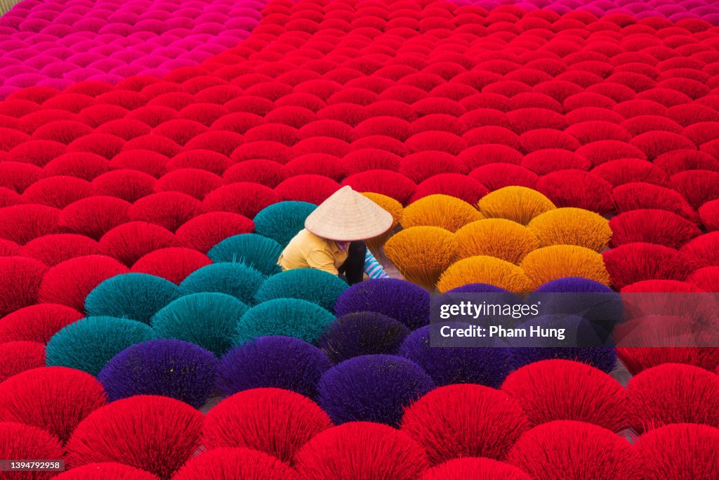 Drying incense stick