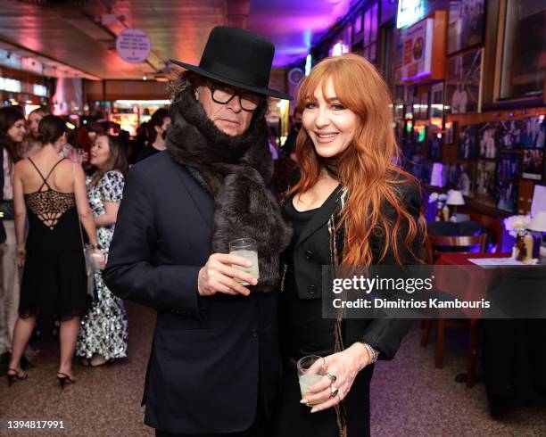 George Waud and Charlotte Tilbury attend as Vogue Celebrates The Last Friday In April at Katz's Delicatessen on April 29, 2022 in New York City.