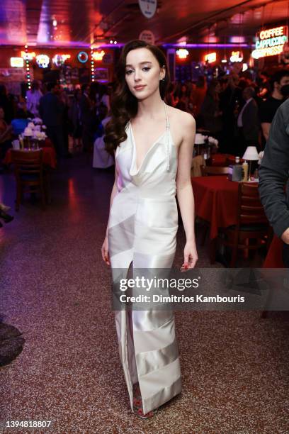 Phoebe Dynevor attends as Vogue Celebrates The Last Friday In April at Katz's Delicatessen on April 29, 2022 in New York City.