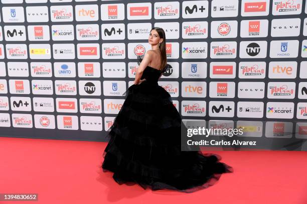 China Suarez attends the red carpet of Platino Awards for Ibero-American Cinema 2022 at IFEMA Palacio Municipal on May 01, 2022 in Madrid, Spain.